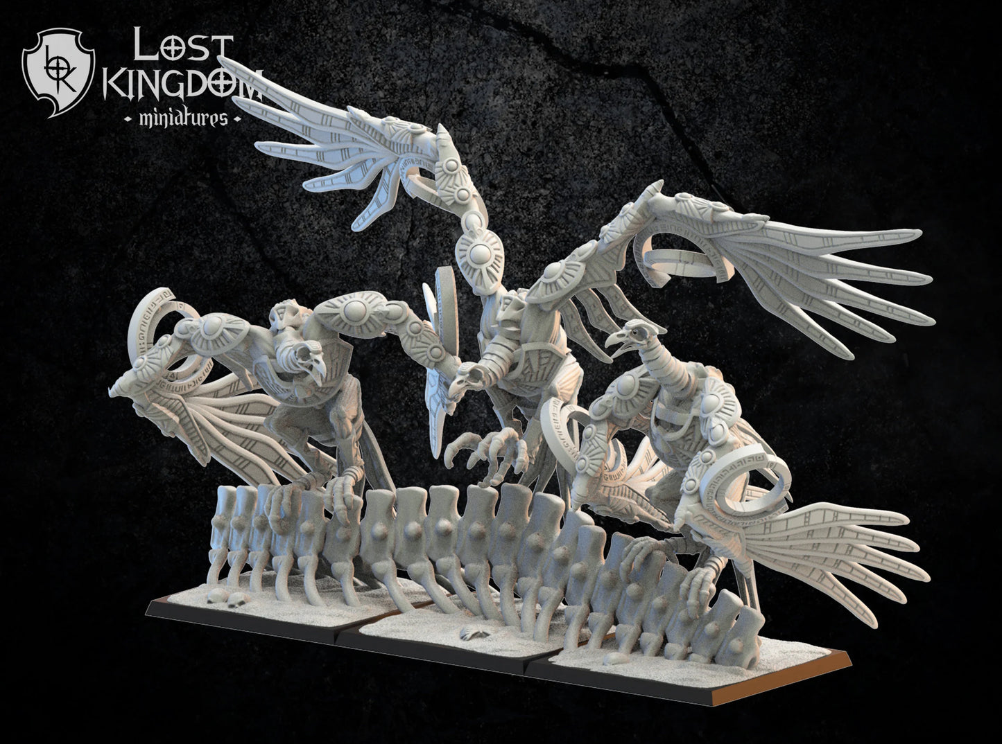 Lost Kingdom Undead vultures x3 3D PRINTED MINIATURES