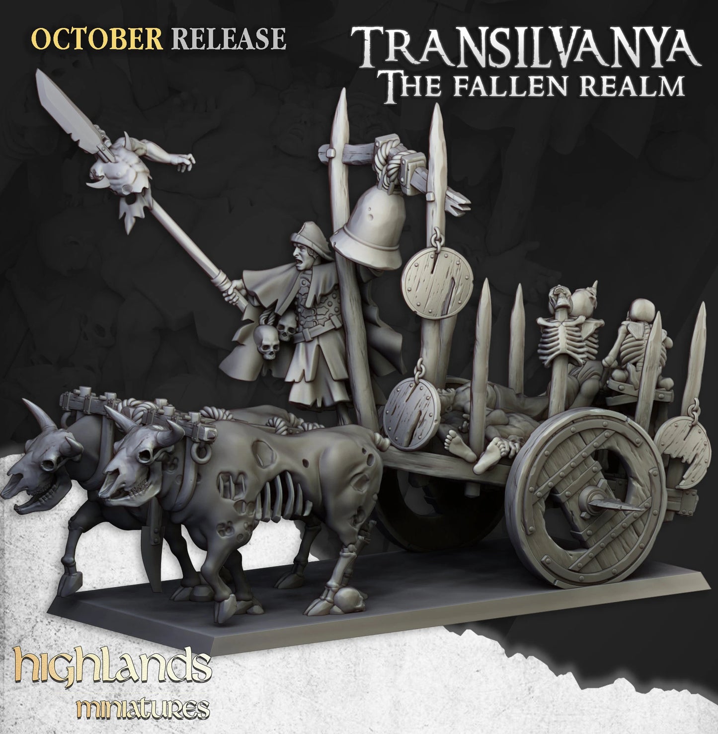 Undead Corpse Cart from Highland miniatures 3D PRINTED MINIATURES