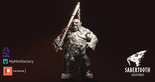 Ogre man eater executioner from Sabertooth collectibles 3D PRINTED MINIATURES