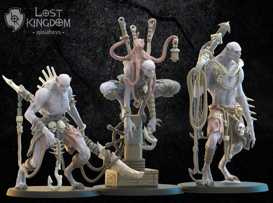 Lost Kingdom Undead pirate Vycan unit x3 3D PRINTED MINIATURES