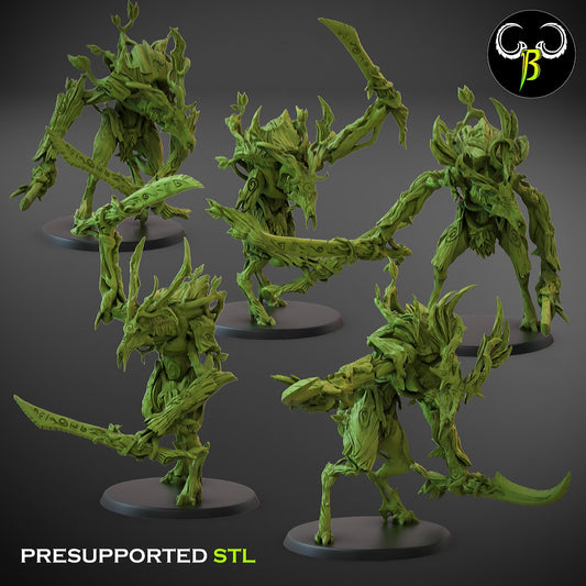 Tree sentinels with swords from Clay Beast Creation 3D PRINTED MINIATURES