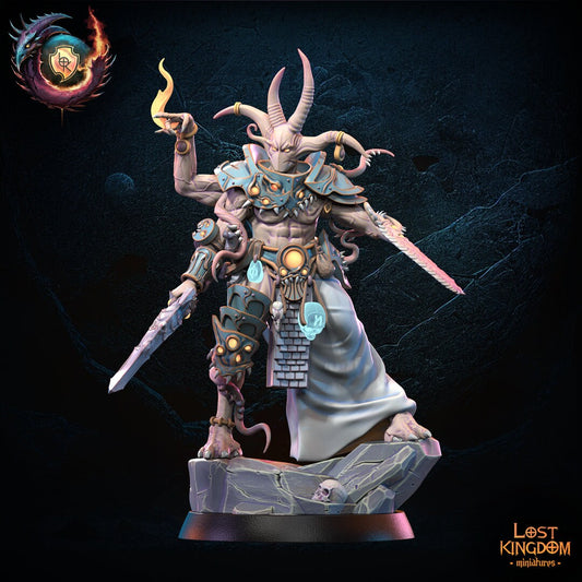 Lost Kingdom chaotic change hero on foot  3D PRINTED MINIATURES