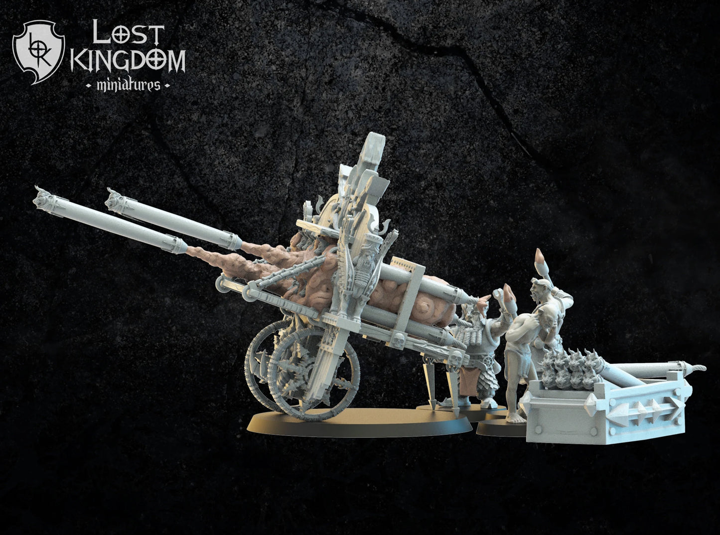 Lost Kingdom Infernal Dwarves rocket artillery 'B' 3D PRINTED MINIATURES