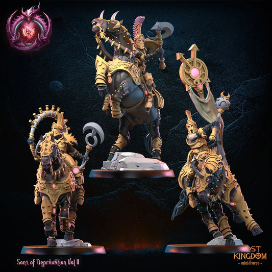 Lost Kingdom chaotic lust knights command x3 3D PRINTED MINIATURES