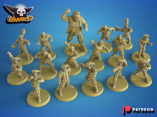 Fantasy football full team Imperial humans from Calaverd3D 3D PRINTED MINIATURES