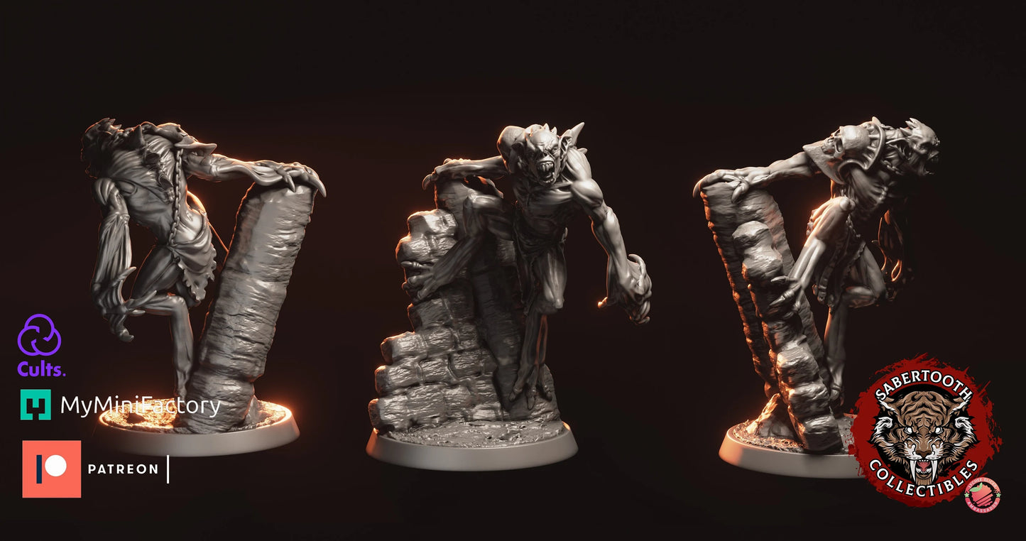 Undead elder ghoul from Sabertooth collectibles 3D PRINTED MINIATURES