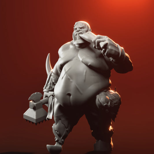 Ogre butcher from Sabertooth collectibles 3D PRINTED MINIATURES