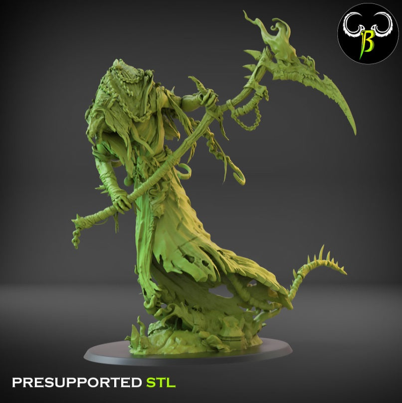 Ratmen spectral plague overlord from Clay Beast Creation 3D PRINTED MINIATURES