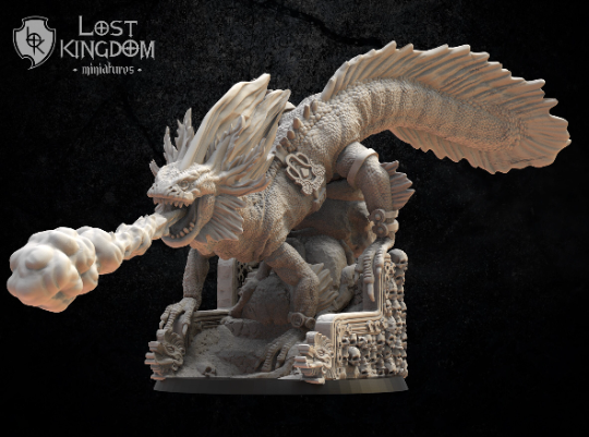 Lost Kingdom lizardmen skink salamander 'A' 3D PRINTED MINIATURES