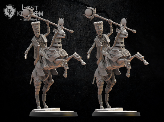 Lost Kingdom Undead mounted sorceress 3D PRINTED MINIATURES