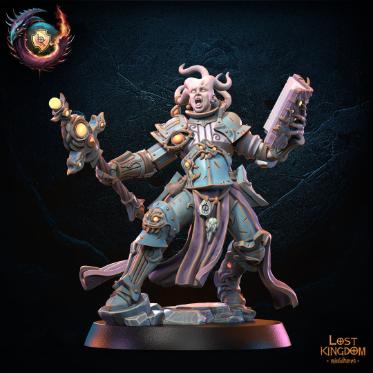 Lost Kingdom chaotic change lord on foot  3D PRINTED MINIATURES