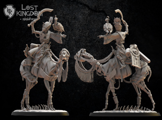 Lost Kingdom Undead cavalry hero 3D PRINTED MINIATURES