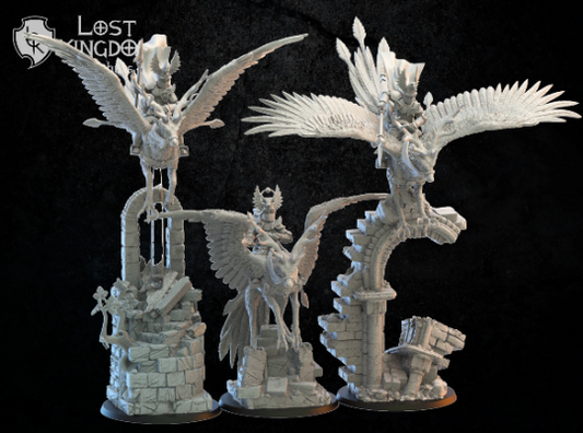 Lost Kingdom Kingdom of Mercia, wind knights alternative x3 3D PRINTED MINIATURES