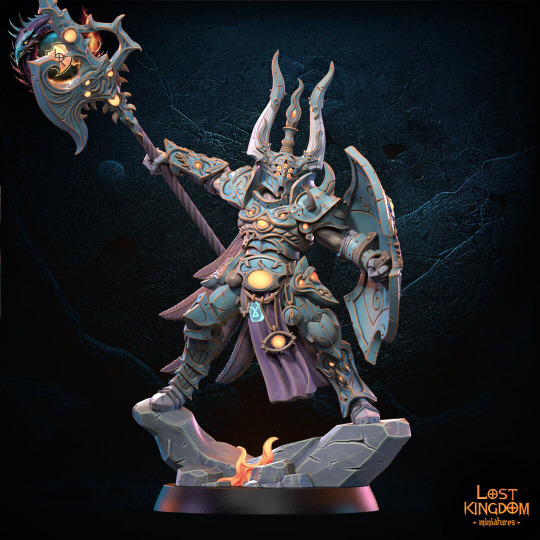 Lost Kingdom chaotic change lord on foot  3D PRINTED MINIATURES