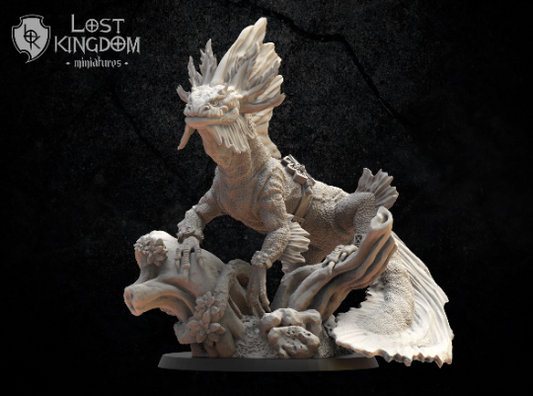 Lost Kingdom lizardmen skink salamander 'B' 3D PRINTED MINIATURES