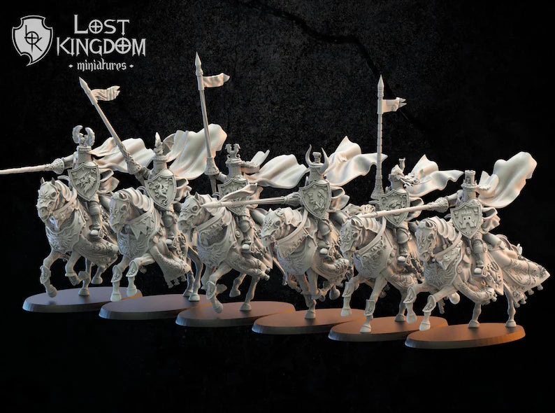 Lost Kingdom Kingdom of Mercia, calix knights x5 3D PRINTED MINIATURES