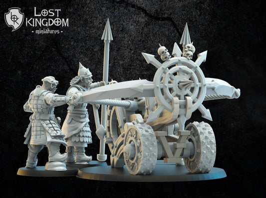 Lost Kingdom Infernal Dwarves hobgoblin ballista 3D PRINTED MINIATURES