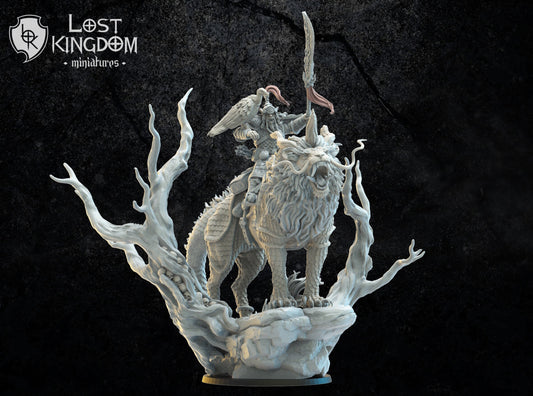 Lost Kingdom Infernal Dwarves hobgoblin hero mounted 3D PRINTED MINIATURES