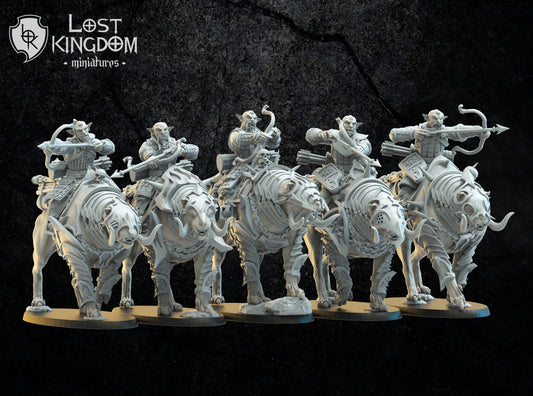 Lost Kingdom Infernal Dwarves hobgoblin knights inc command x5 3D PRINTED MINIATURES