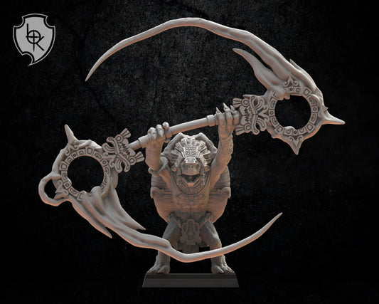 Lost Kingdom lizardmen priest hero 3D PRINTED MINIATURES