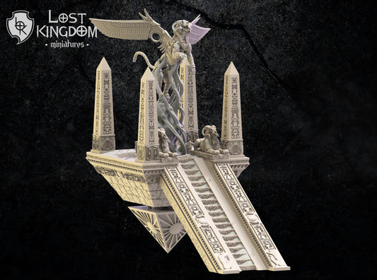 Lost Kingdom Undead criosphinx and pyramid 3D PRINTED MINIATURES