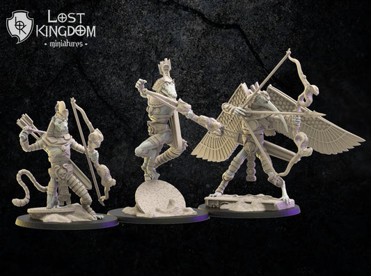 Lost Kingdom Undead shabtis x3 3D PRINTED MINIATURES