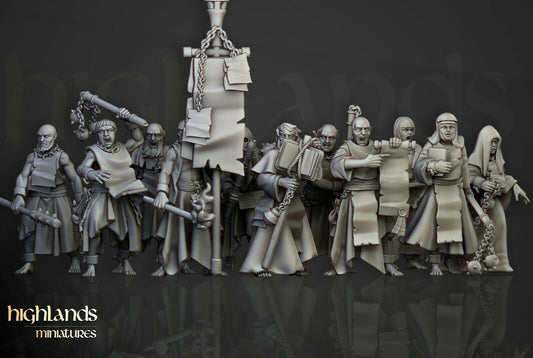 Fanatics unit x10  from Highland miniatures 3D PRINTED MINIATURES