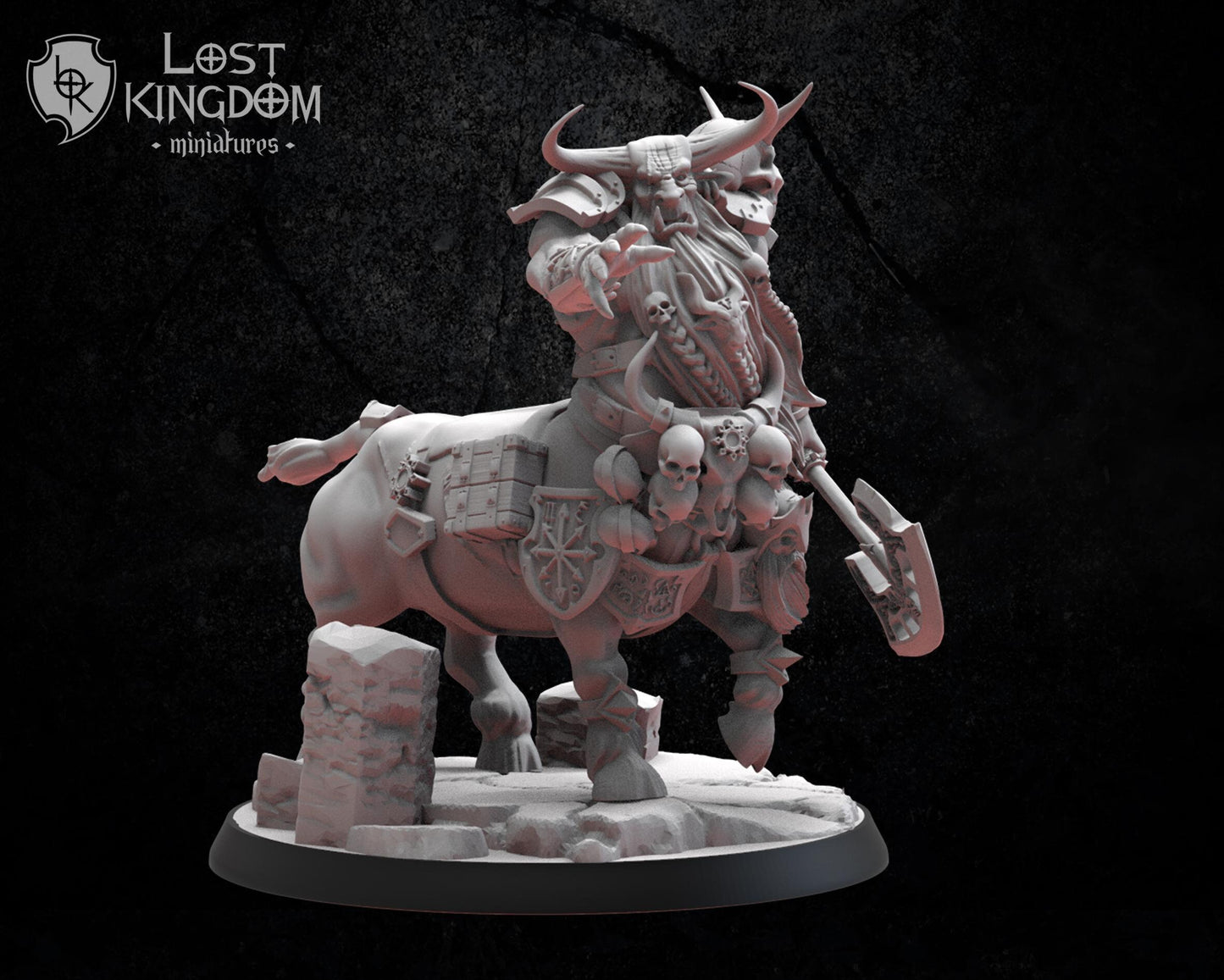 Lost Kingdom Infernal Dwarves bulthaur hero 3D PRINTED MINIATURES