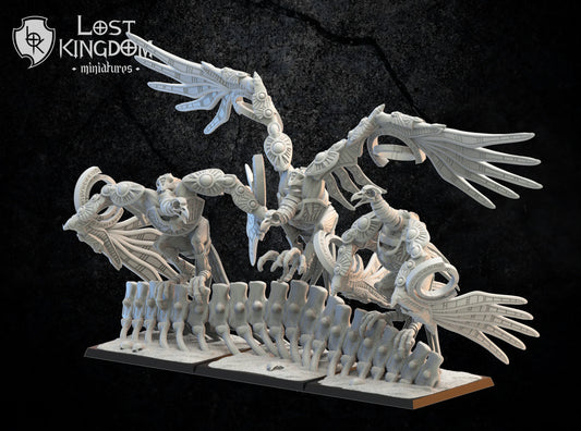Lost Kingdom Undead vultures x3  3D PRINTED MINIATURES