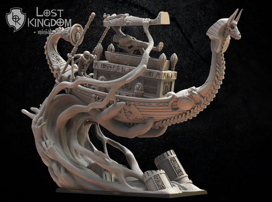 Lost Kingdom Undead kufu ship 3D PRINTED MINIATURES