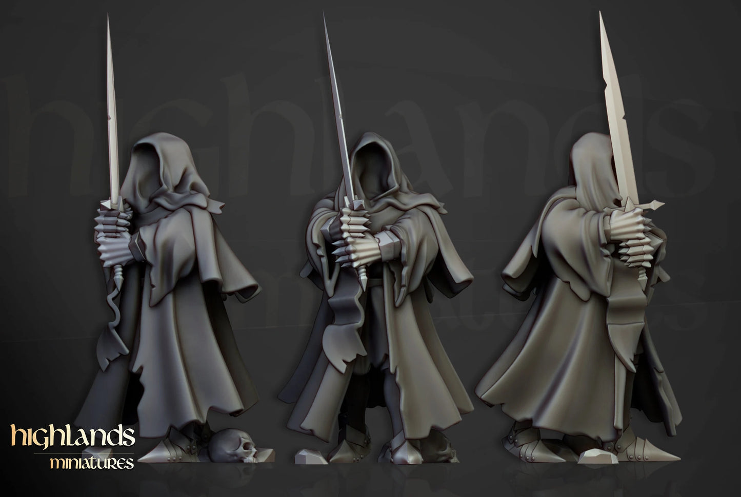 Wraith hero  from Highland miniatures 3D PRINTED MINIATURES