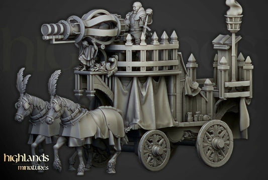 War Wagon from Highland miniatures 3D PRINTED MINIATURES