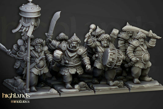Khazarian ogre unit x6 from Highland miniatures 3D PRINTED MINIATURES