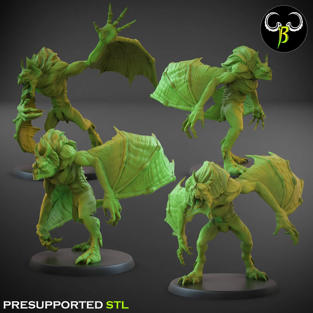 Undead ghoul flying tomb abominations from Clay Beast Creation 3D PRINTED MINIATURES