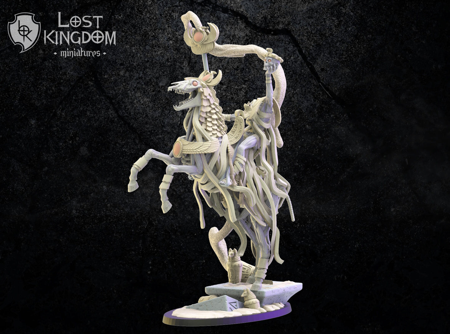 Lost Kingdom Undead mounted wizard priest 3D PRINTED MINIATURES