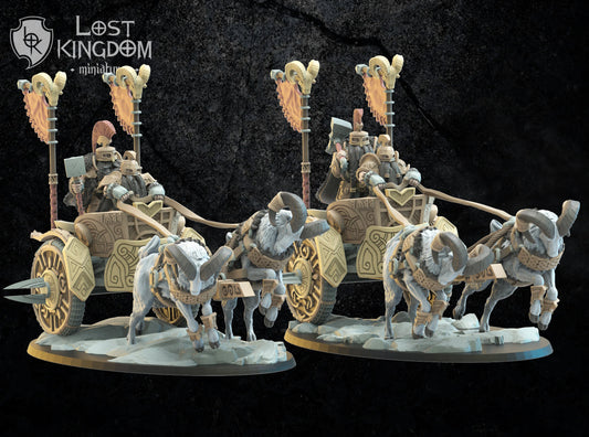 Lost Kingdom Miniatures Dwarf chariots x1 3D PRINTED MINIATURES