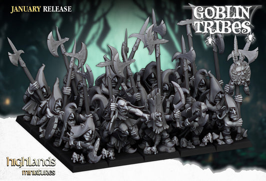 Goblin spearmen unit x20 from Highland miniatures 3D PRINTED MINIATURES