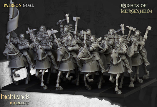 Knights of the wolf x10 from Highland miniatures 3D PRINTED MINIATURES
