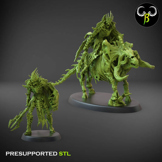 Undead Marrowking set from Clay Beast Creation 3D PRINTED MINIATURES