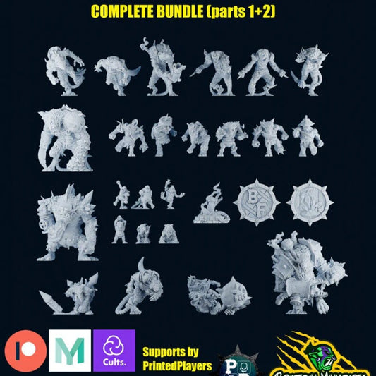 Brutefun Fantasy football full team underworld 3D PRINTED MINIATURES