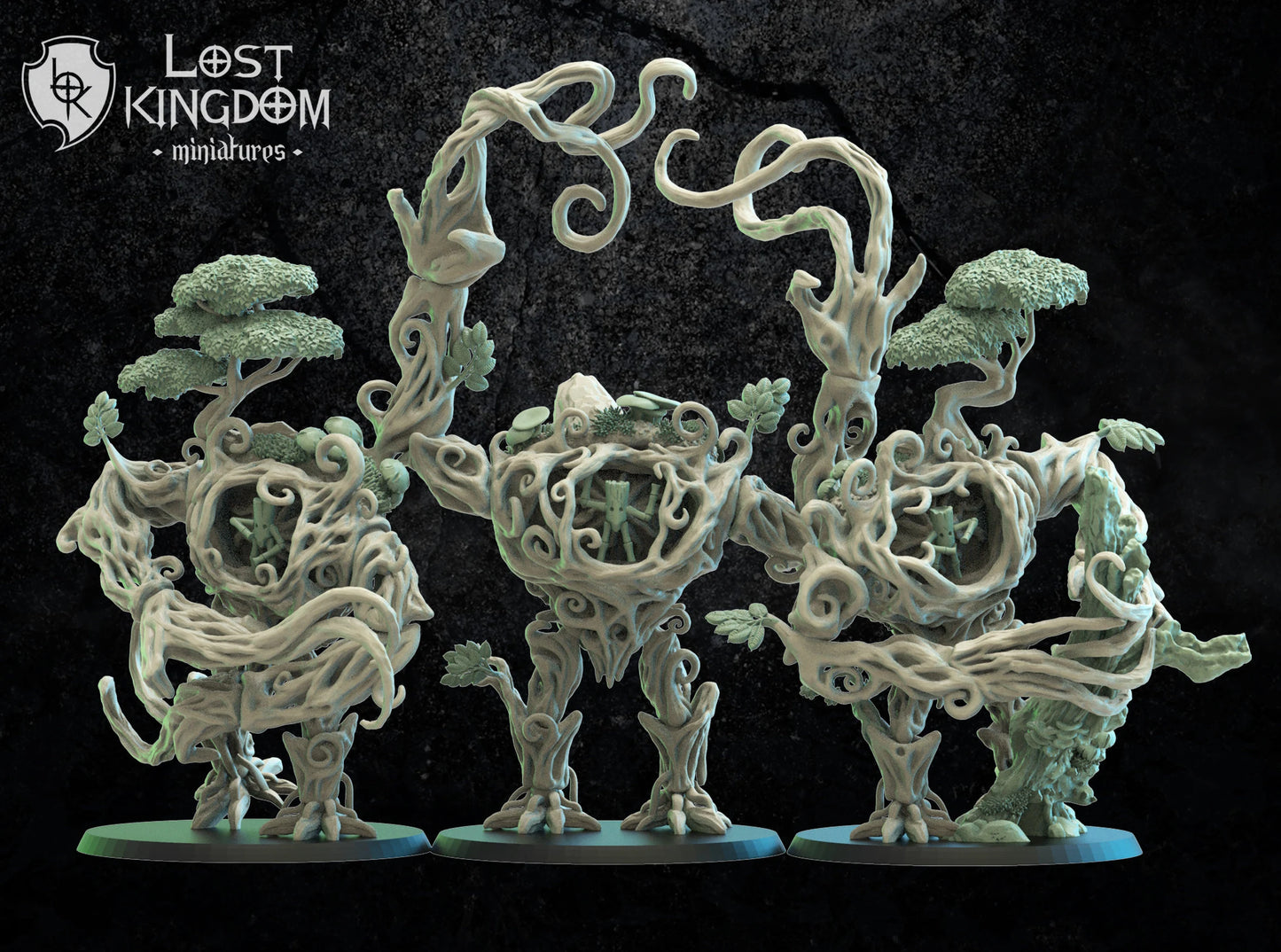 Lost Kingdom Miniatures wood elf tree kin x3 3D PRINTED MINIATURES