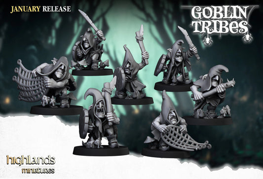 Goblin netters unit x7 from Highland miniatures 3D PRINTED MINIATURES