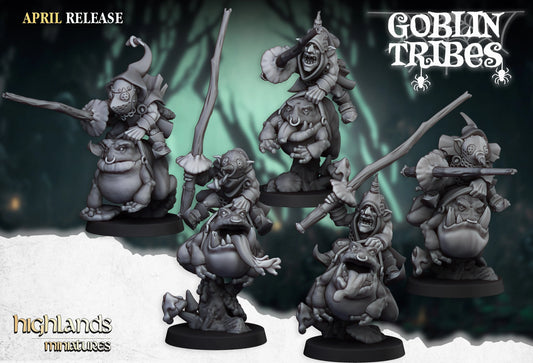 Goblin hopper knights unit x10 from Highland miniatures 3D PRINTED MINIATURES