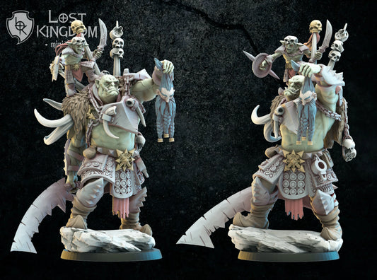 Lost Kingdom Infernal Dwarves orc hero 3D PRINTED MINIATURES