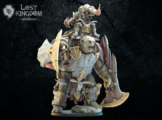 Lost Kingdom Infernal Dwarves Troll artillery 3D PRINTED MINIATURES