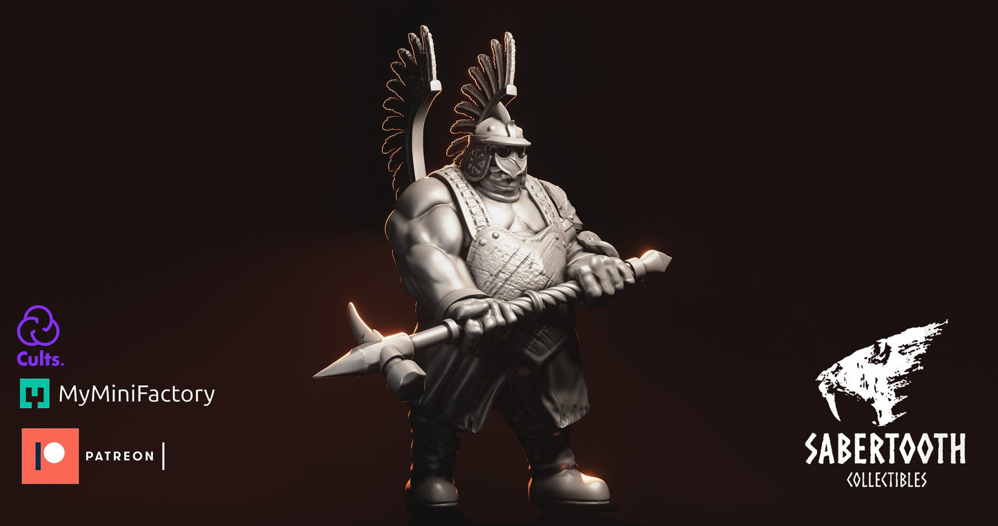 Ogre man eater hussar from Sabertooth collectibles 3D PRINTED MINIATURES