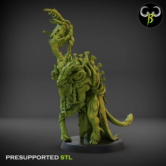 Beastmen bestial prophet from Clay Beast Creation 3D PRINTED MINIATURES