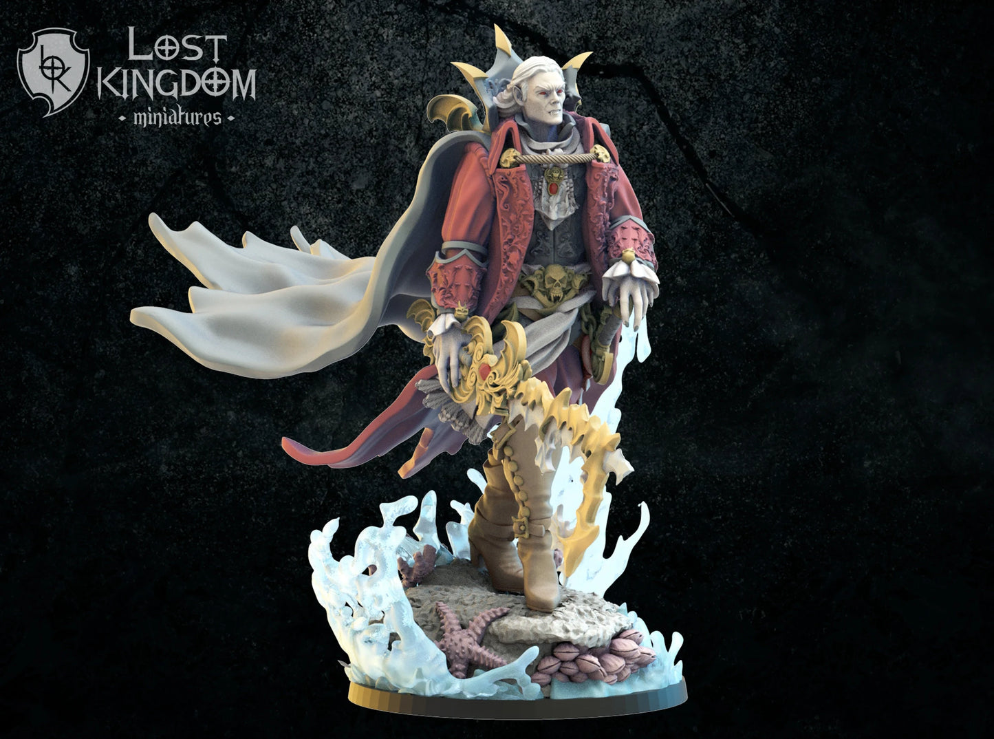 Lost Kingdom Undead pirate Vampire on foot 3D PRINTED MINIATURES