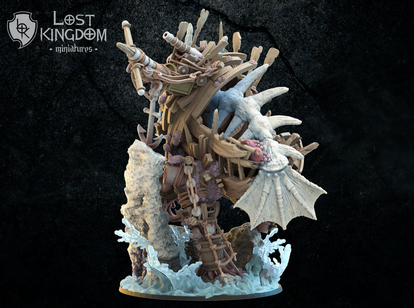 Lost Kingdom Undead pirate abyssal golem 3D PRINTED MINIATURES