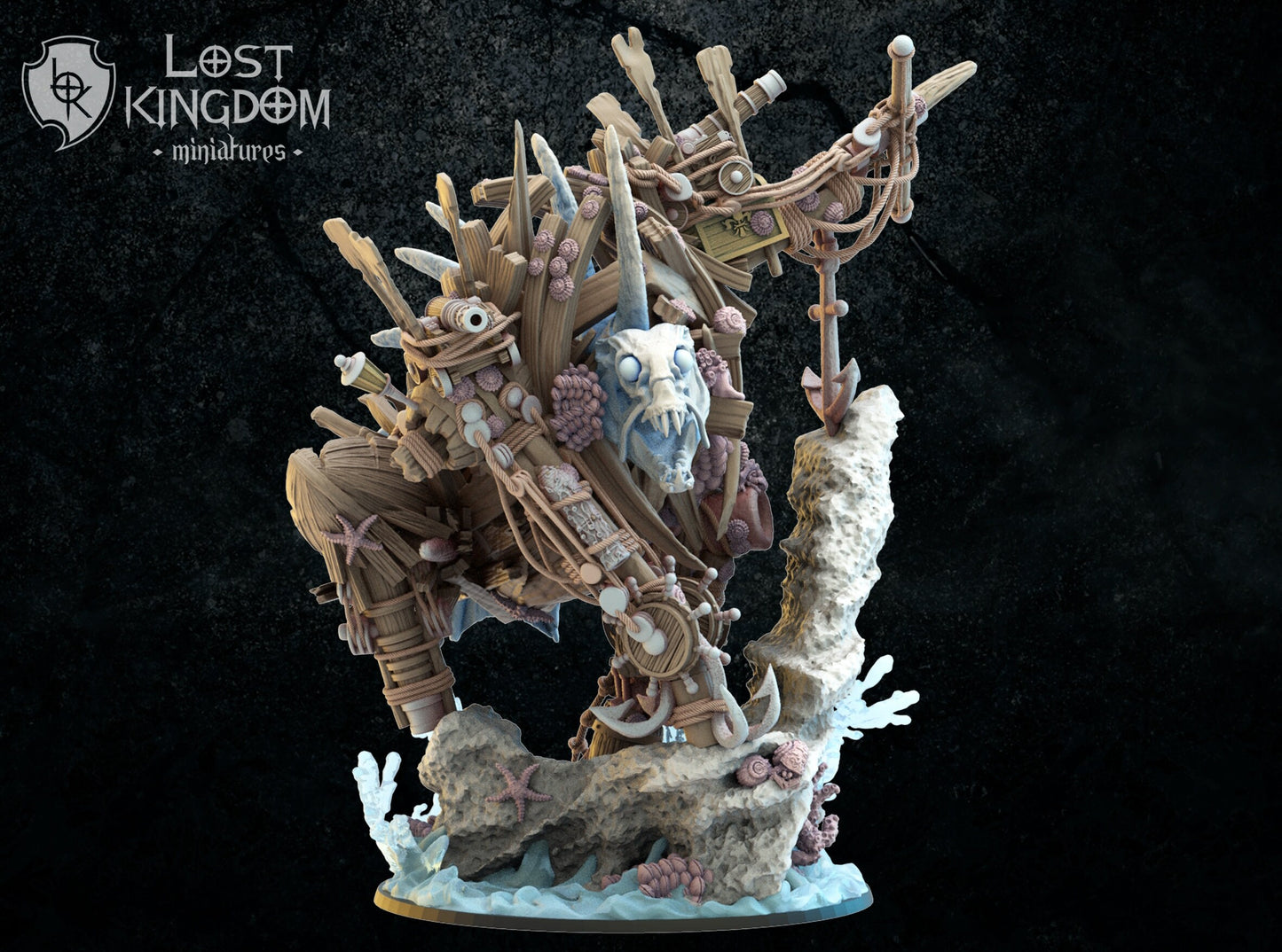 Lost Kingdom Undead pirate abyssal golem 3D PRINTED MINIATURES